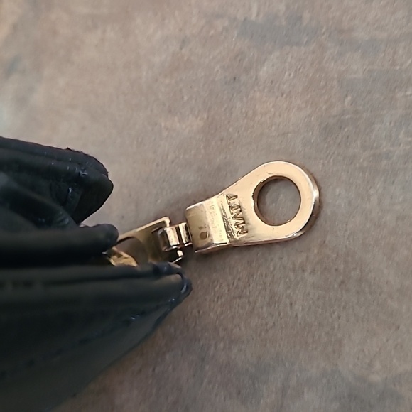 MATT BY MATT & NAT Vegan Classic Long Wallet, Navy, Gold Tone Zipper Closure - Picture 7 of 9